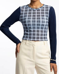 Imported Crop top chiffon crop top No-3744 Velnoor Store