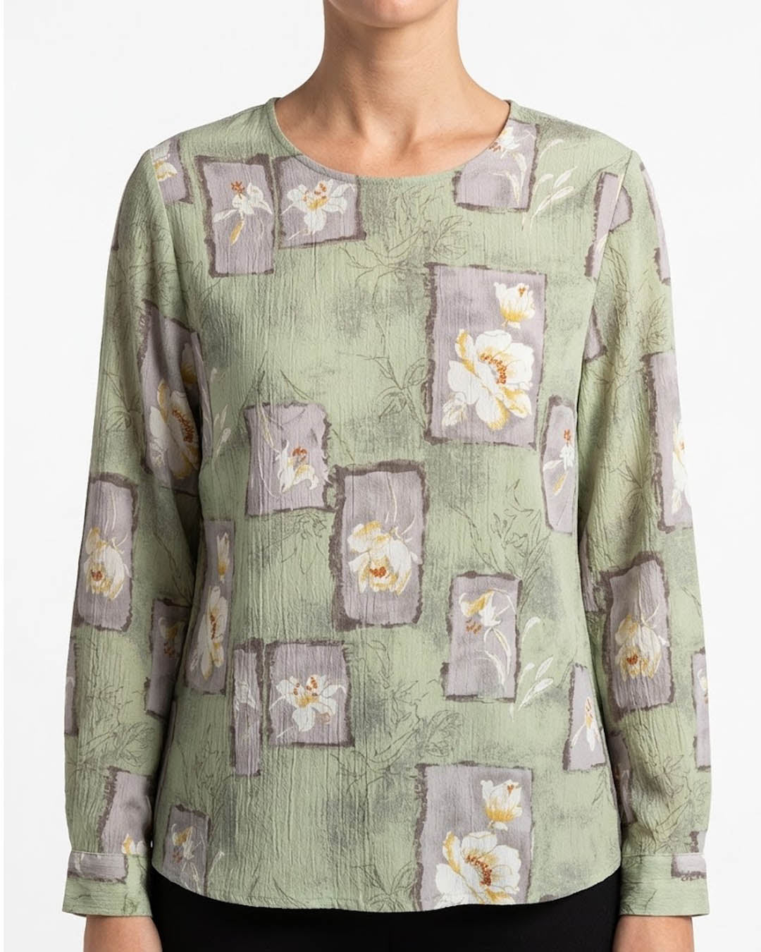 Imported Full sleeve top chiffon full sleeve top No-5090 Velnoor Store