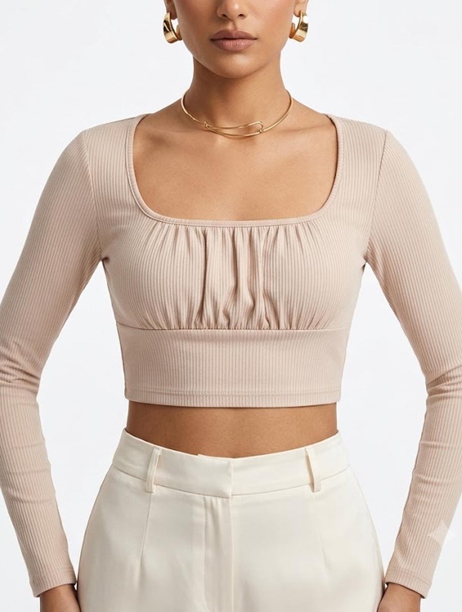 Crop top jersey crop top No-1968 Velnoor Store