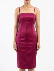 Imported Western mini dress silk mini dress No-810 Velnoor Store
