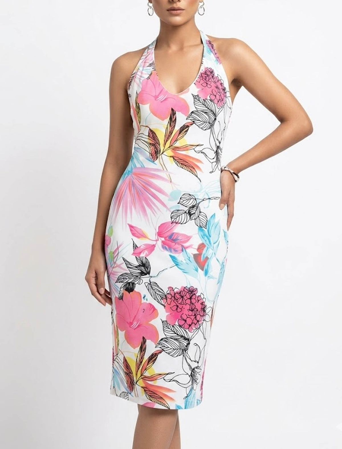Imported Western long dress silk long dress No-839 Velnoor Store