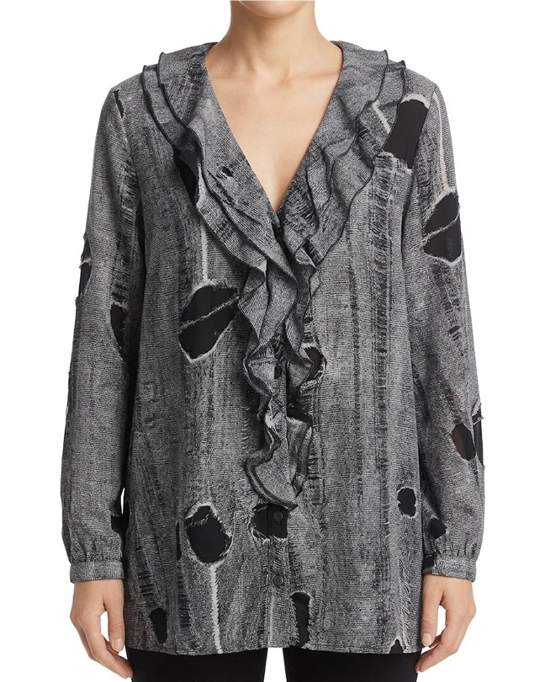 Imported Full sleeve top chiffon full sleeve top No-5053 Velnoor Store