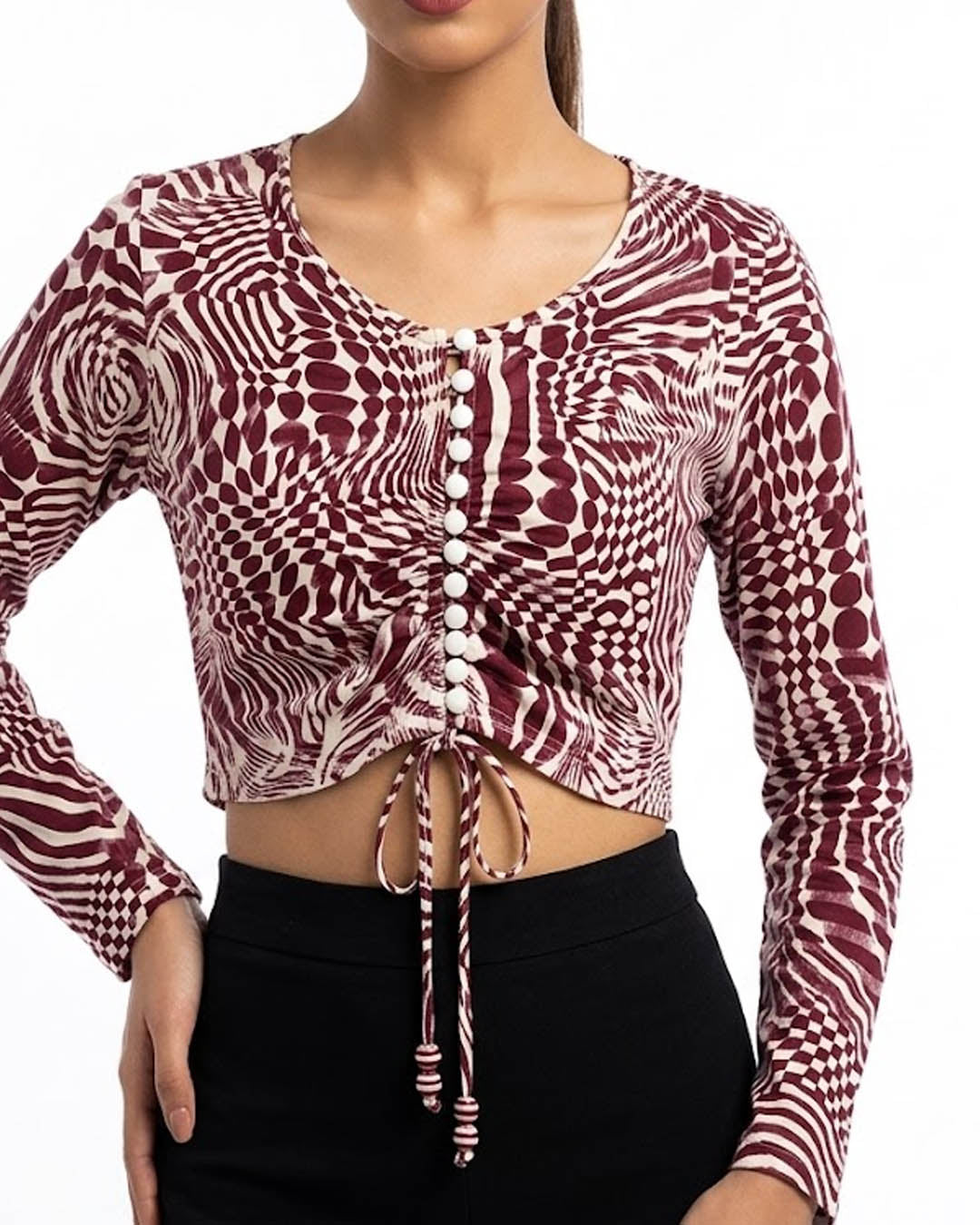 Imported Crop top jersey crop top No-4313 Velnoor Store