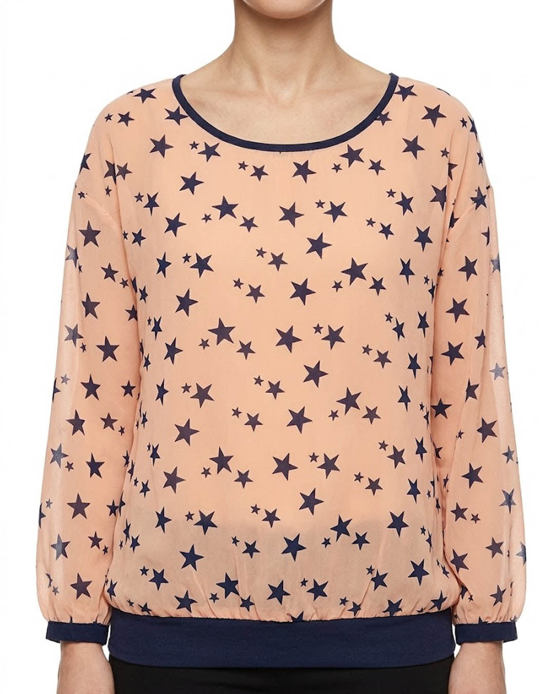 Imported Full sleeve top chiffon full sleeve top No-5082 Velnoor Store