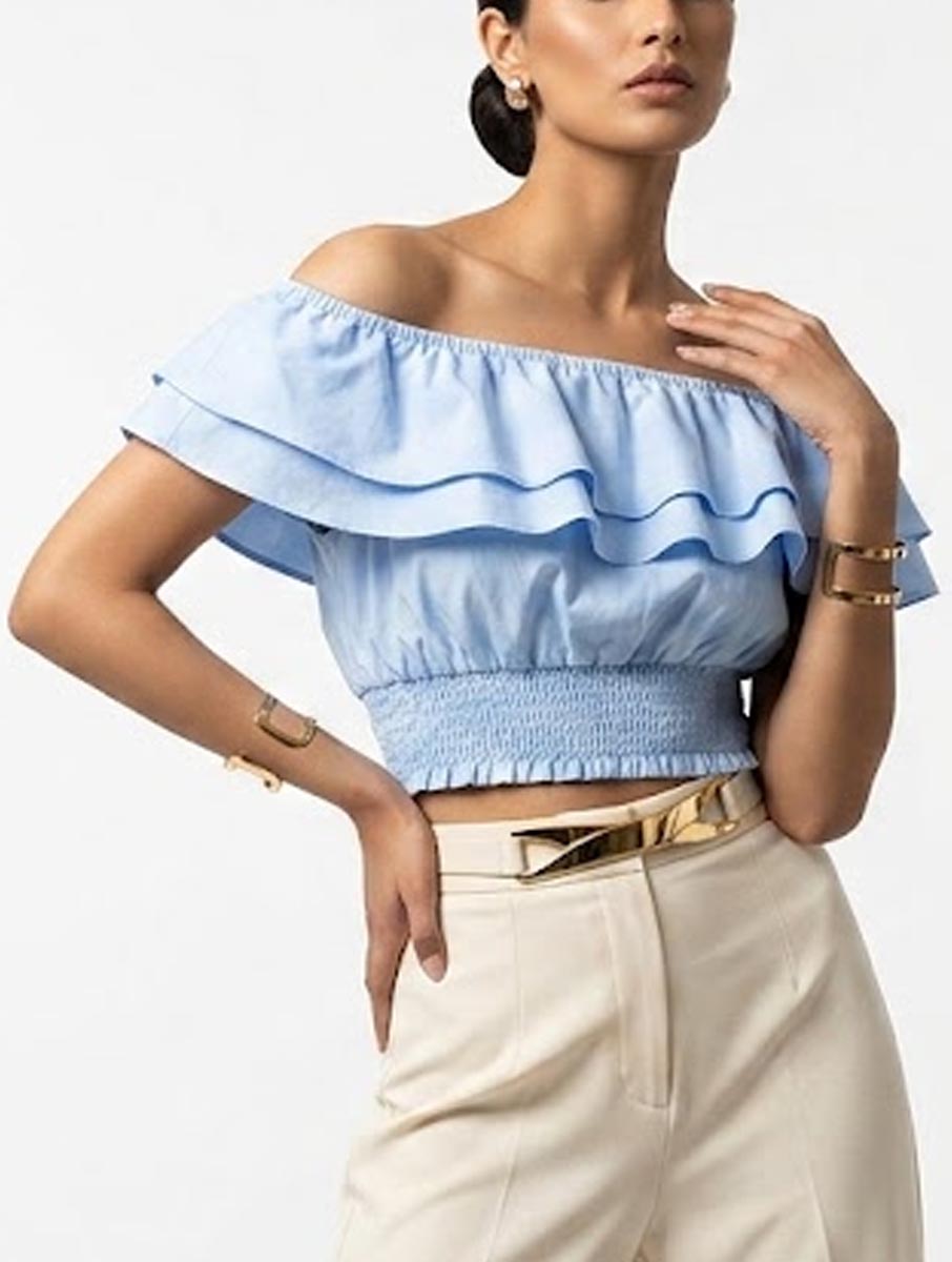 Crop top cotton crop top No-2093 Velnoor Store