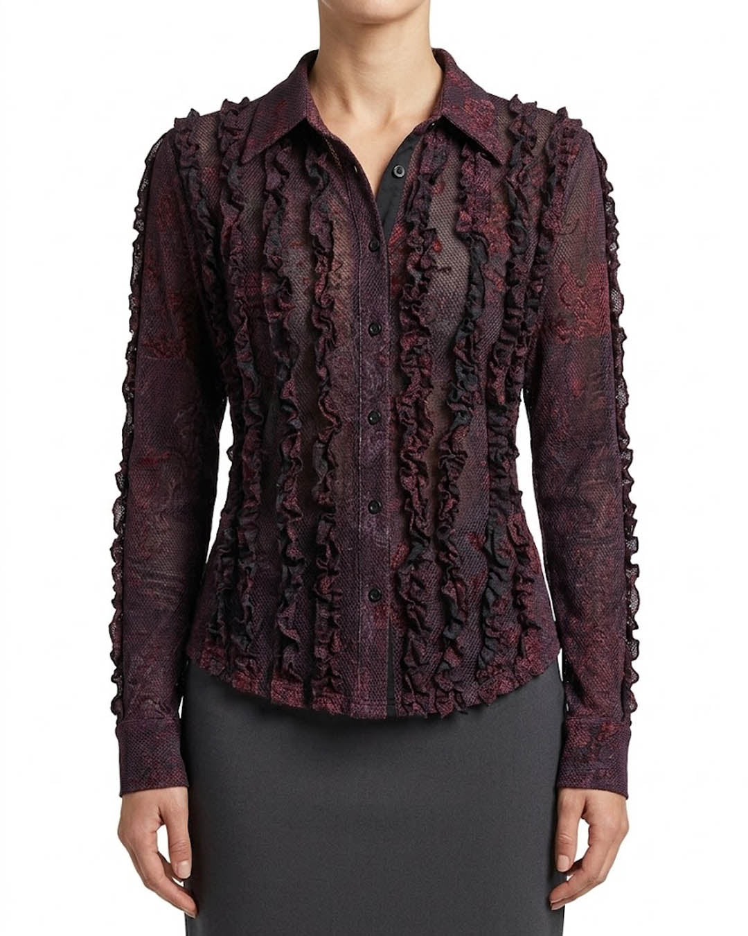 Imported Full sleeve top chiffon full sleeve top No-5304 Velnoor Store