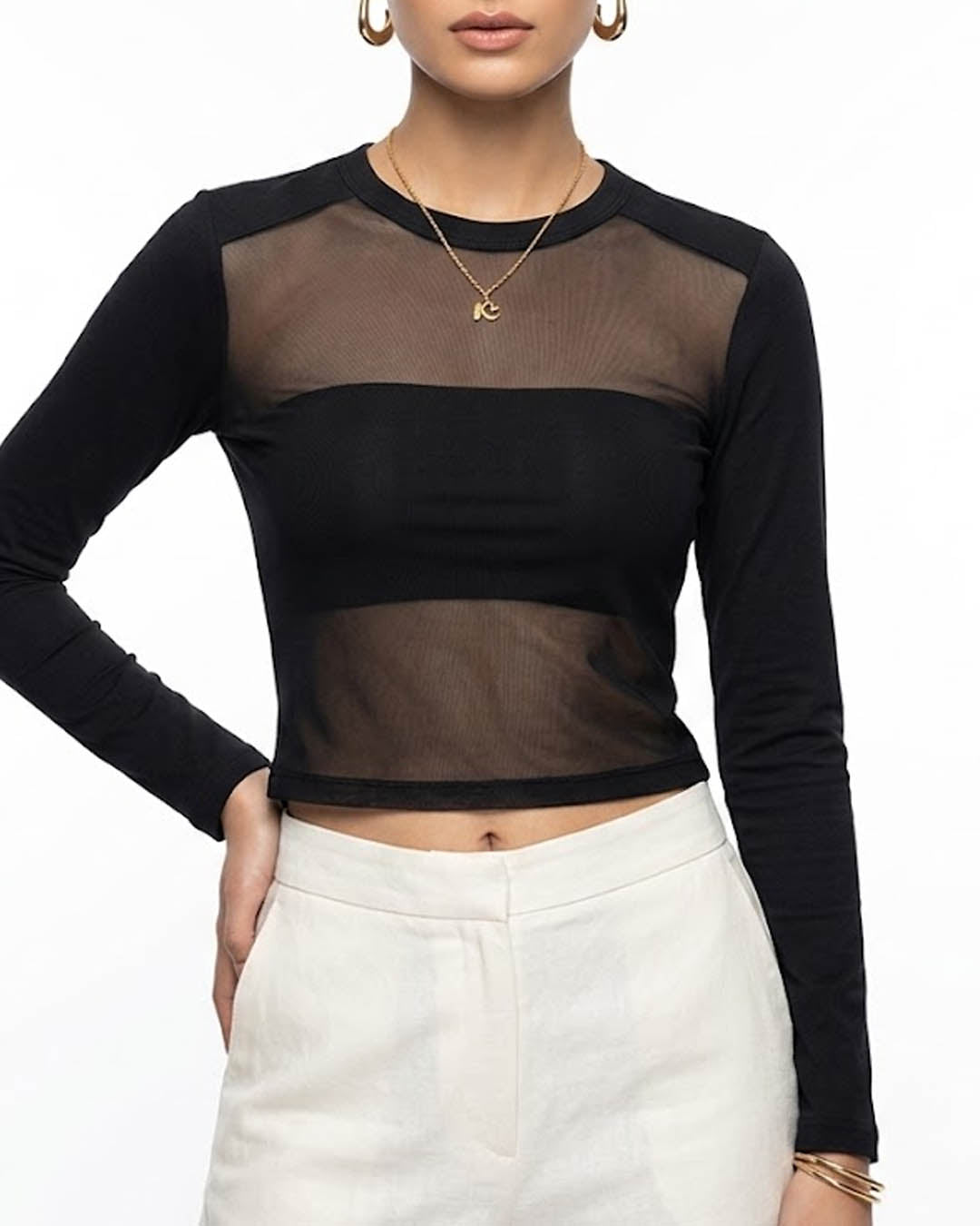 Imported Crop top net crop top No-4197 Velnoor Store