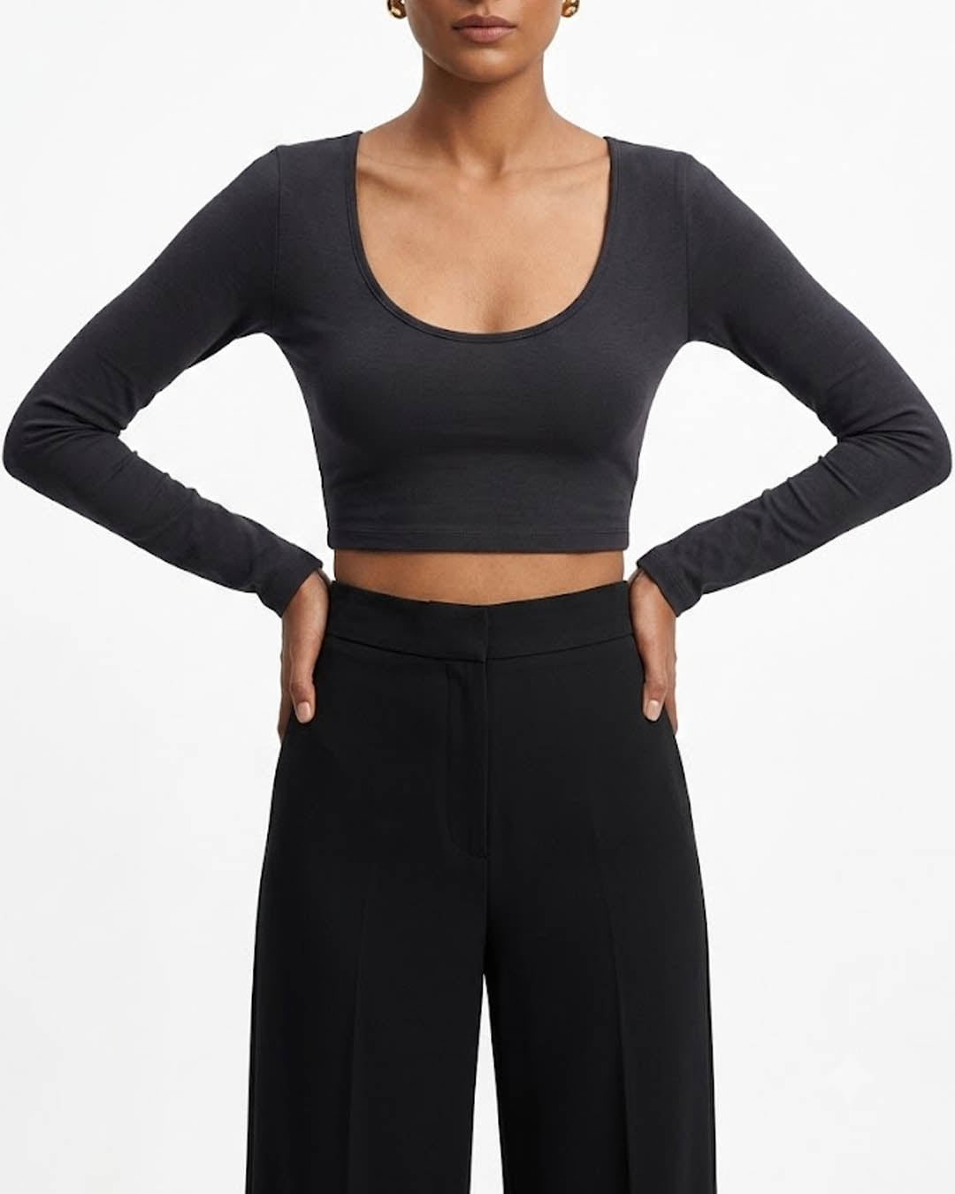 Imported Crop top jersey crop top No-4232 Velnoor Store