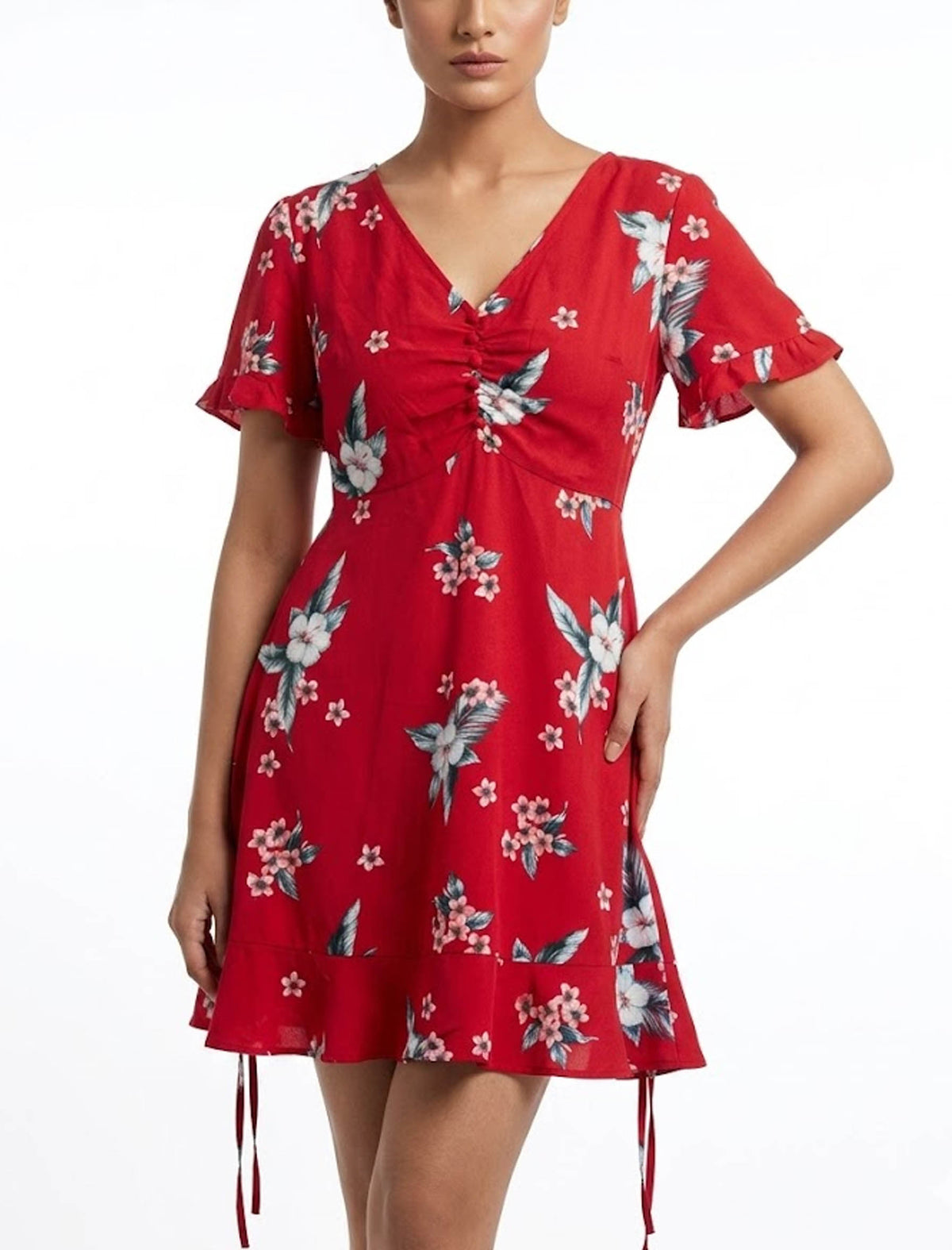 Imported Western mini dress chiffon mini dress No-1006 Velnoor Store