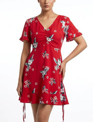 Imported Western mini dress chiffon mini dress No-1006 Velnoor Store