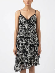 Imported Western mini dress net mini dress No-1007 Velnoor Store
