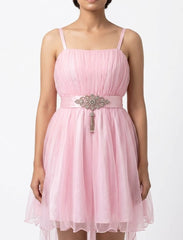 Imported Western mini dress net mini dress No-859 Velnoor Store