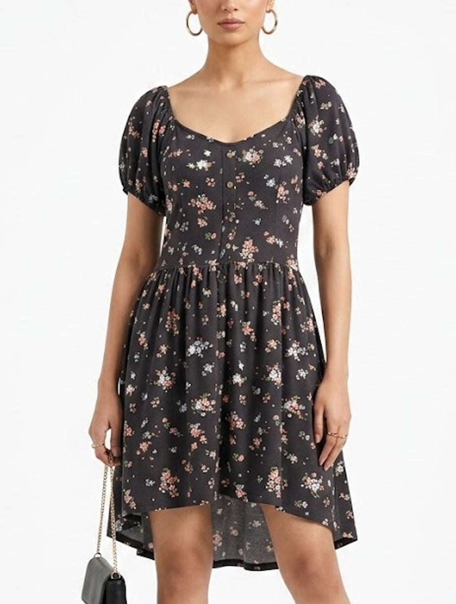 Mported Western Mini Dress jersey Mini Dress No-623 Velnoor Store