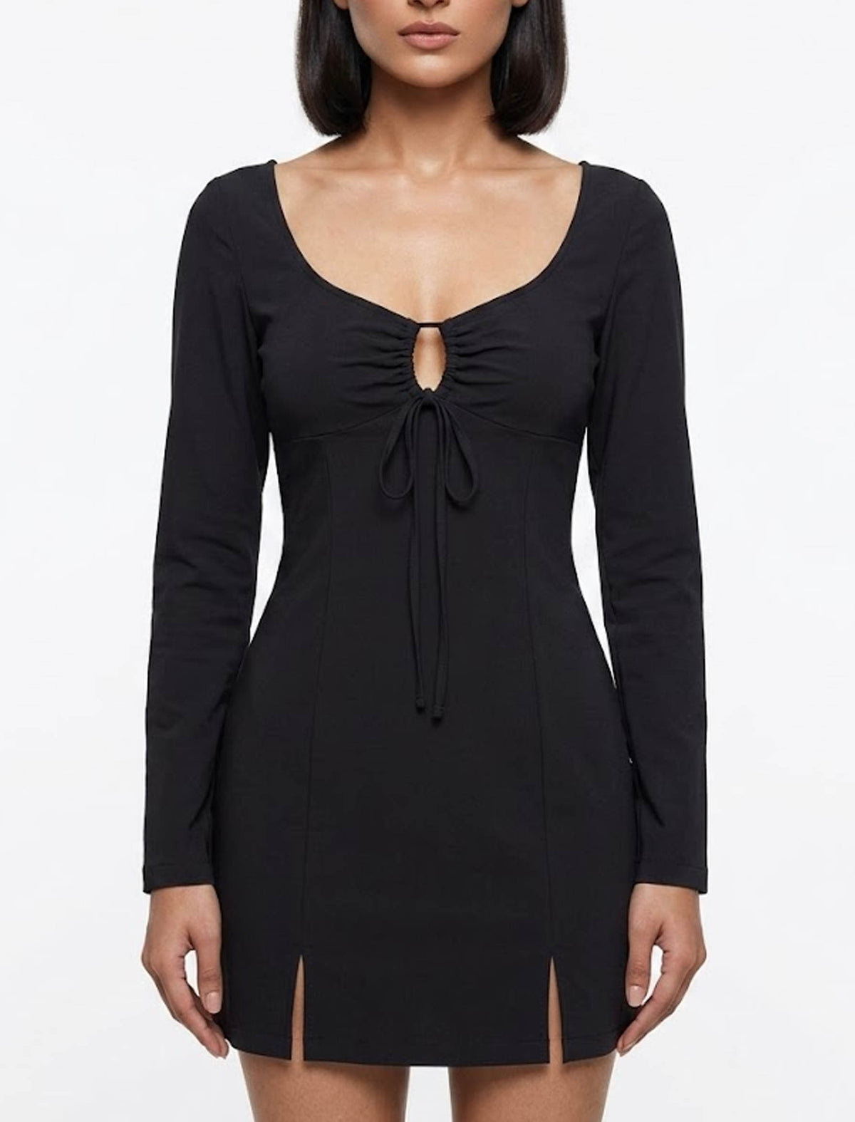 Imported Western mini dress jersey mini dress No-919 Velnoor Store