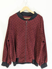 1067 High-Quality Velvet dots Jacket for Women – Winter Collection Pakistan