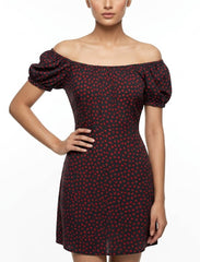 Imported Western mini dress chiffon mini dress No-997 Velnoor Store