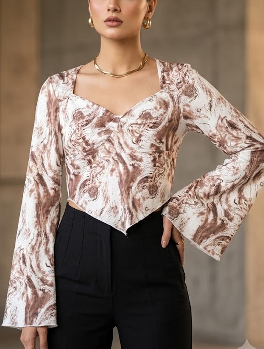 Crop top cotton crop top No-2105 Velnoor Store