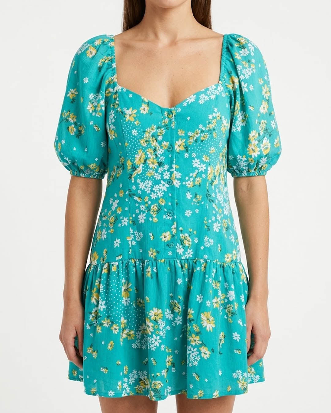 Imported Western mini dress chiffon mini dress No-5521 Velnoor Store