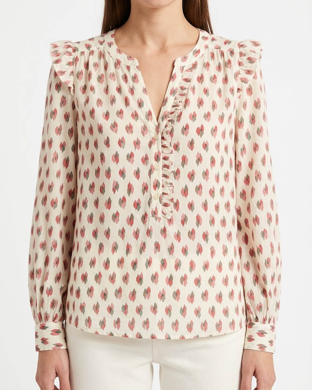 Imported Full sleeve top chiffon full sleeve top No-5096 Velnoor Store