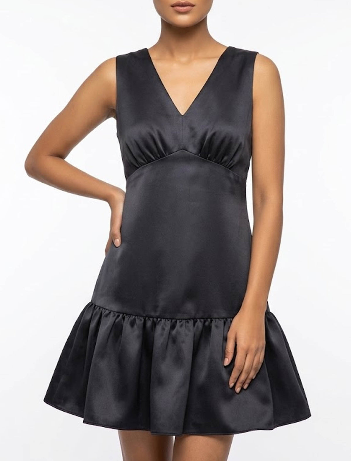 Imported Western mini dress silk mini dress No-913 Velnoor Store