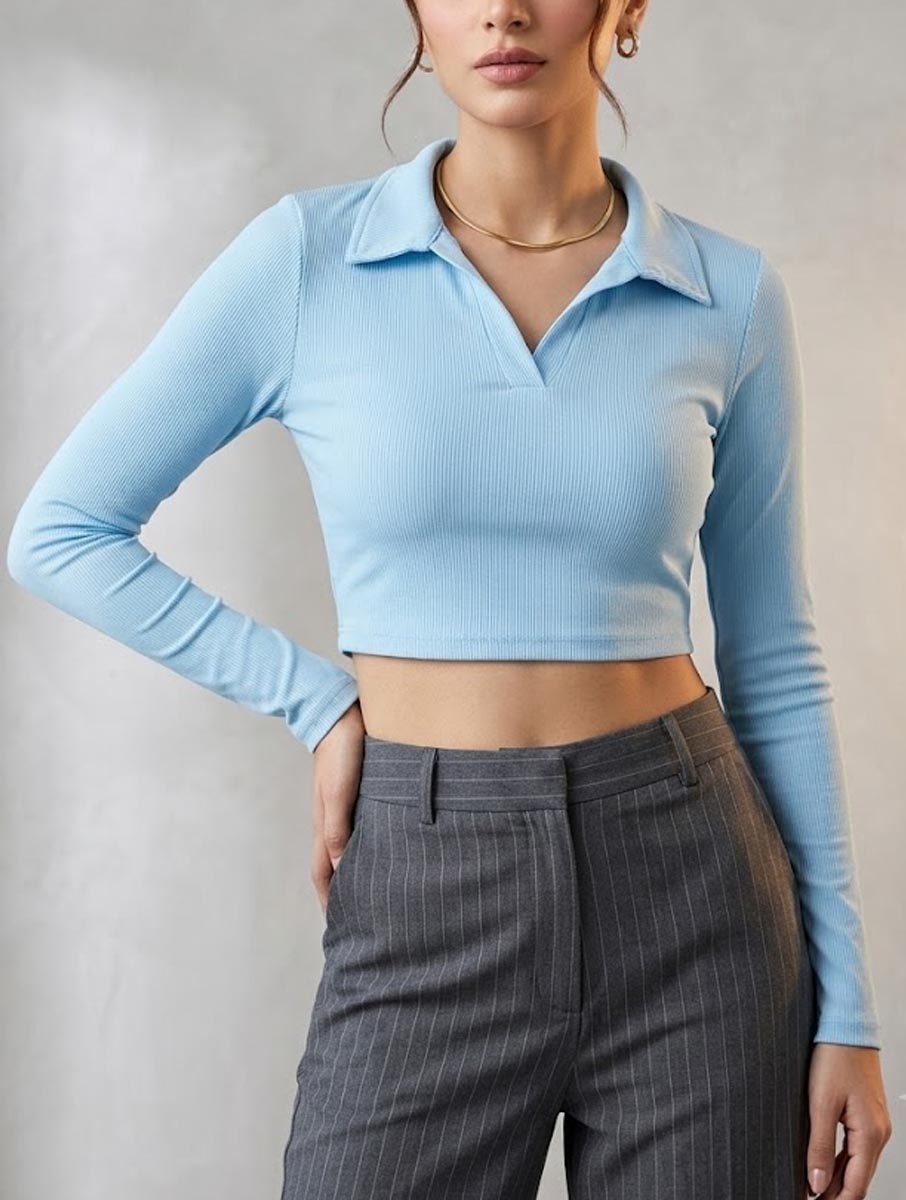 Crop top jersey crop top No-1967 Velnoor Store