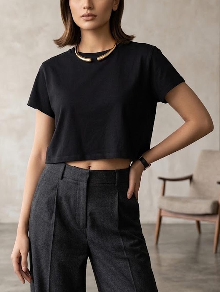 Crop top cotton crop top No-2120 Velnoor Store