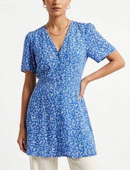 Imported Western mini dress linen mini dress No-851 Velnoor Store