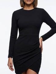 Imported Western mini dress jersey mini dress No-899 Velnoor Store