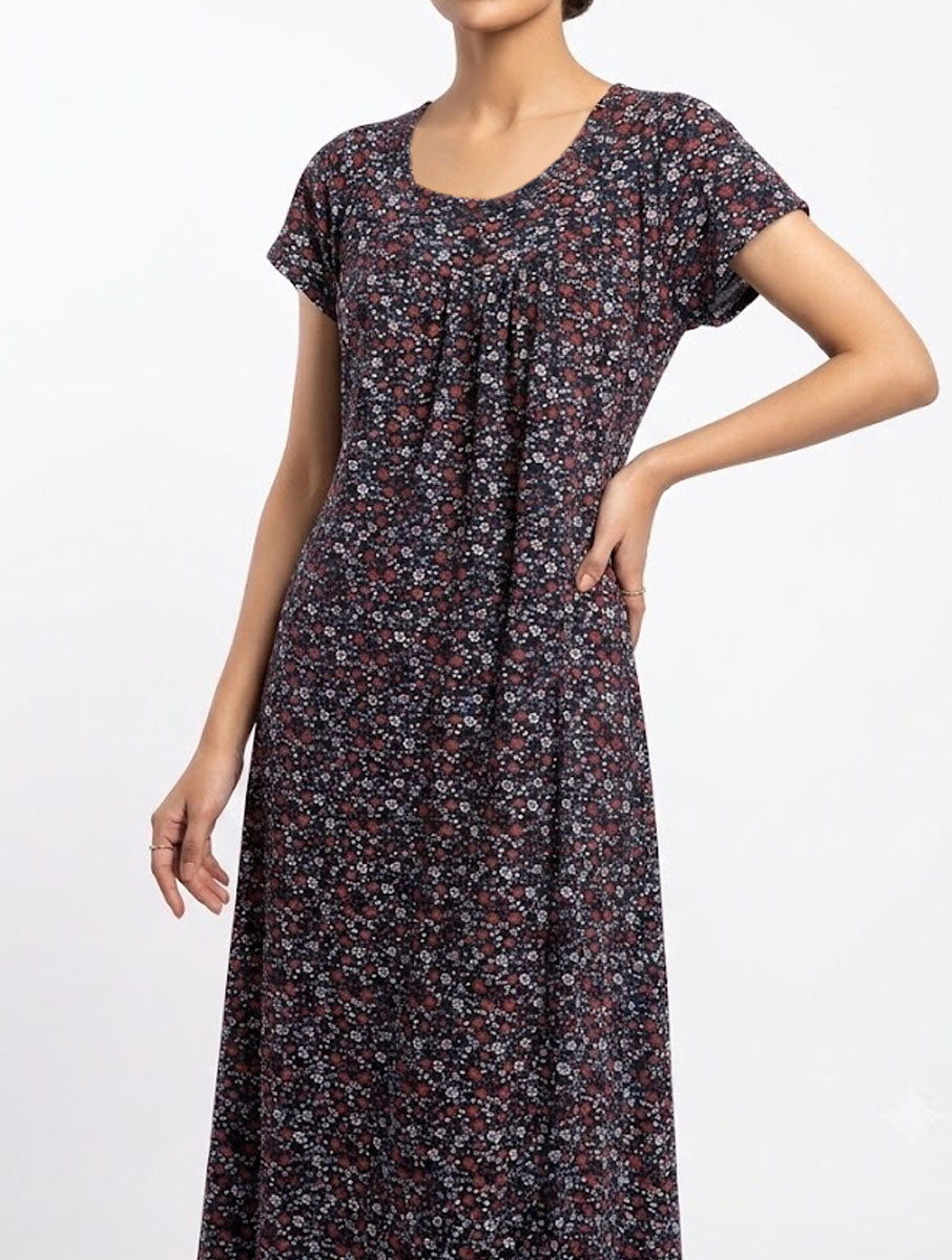 Imported Western Long dress jersey long dress No-2633 Velnoor Store