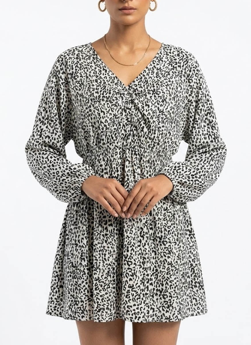 Imported western mini dress chiffon mini dress No-616 Velnoor Store