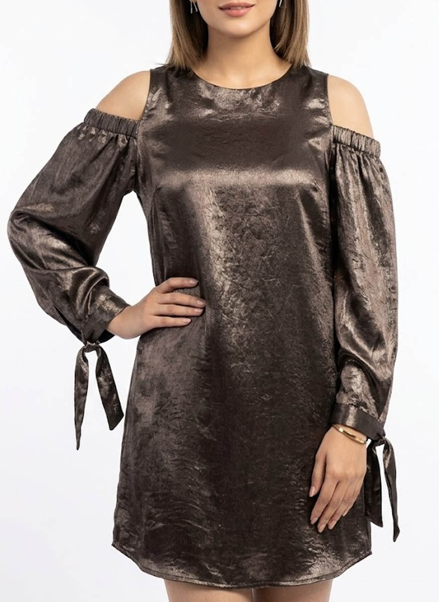 Imported Western mini Dress Silk Mini Dress No-647 Velnoor Store
