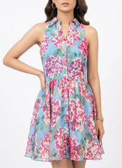 Imported Western mini Dress Linen Mini Dress No-588 Velnoor Store