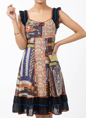 Imported Western mini Dress jersey Mini Dress No-581 Velnoor Store