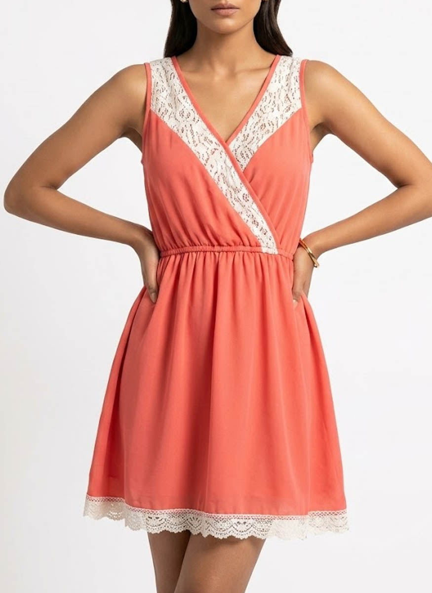 Imported Western mini Dress chiffon Mini Dress No-586 Velnoor Store