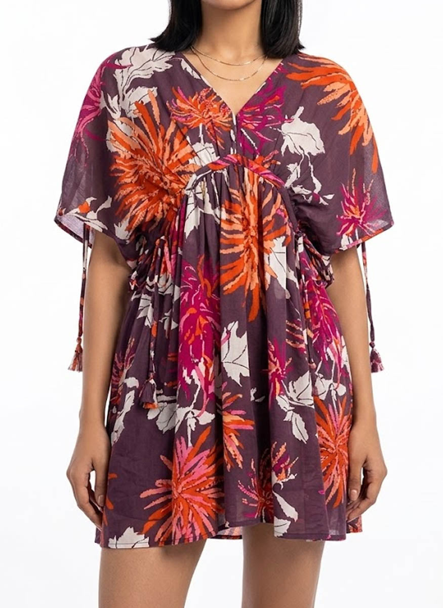 Imported Western mini dress chiffon Mini dress No-588 Velnoor Store