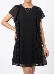 Imported Western mini Dress chiffon Mini Dress No-698 Velnoor Store