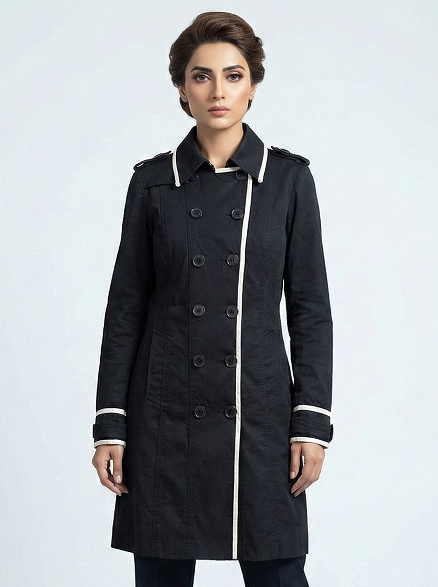 1833 Women's Straight Cut Winter Coat | Minimal Look Pakistan - Velnoor