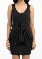 Imported Western mini dress silk jersey mini dress No-1265 Velnoor Store