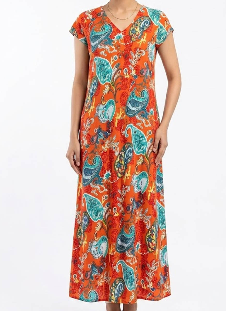 Imported western Long dress chiffon long dress No-768 Velnoor Store