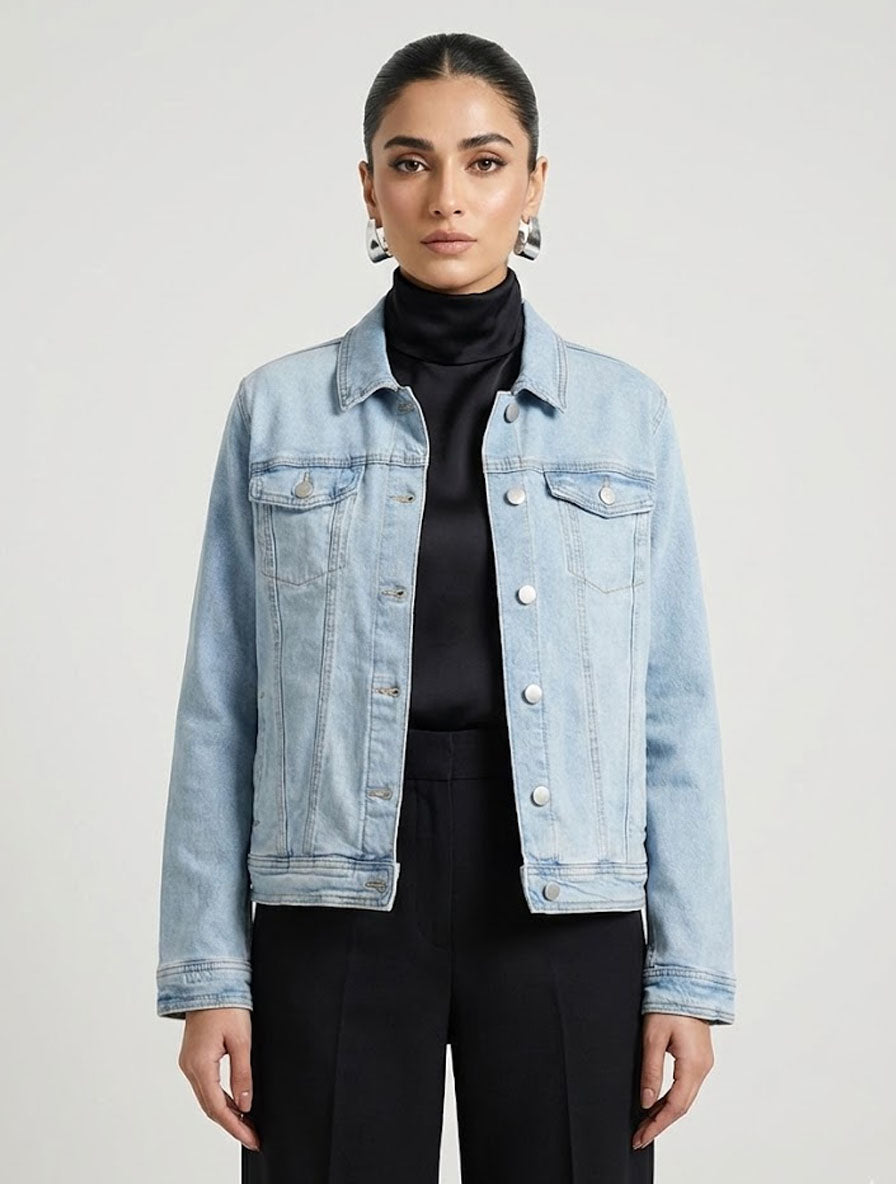 11  Girls Denim Jacket Pakistan – Trendy & Stylish | Velnoor