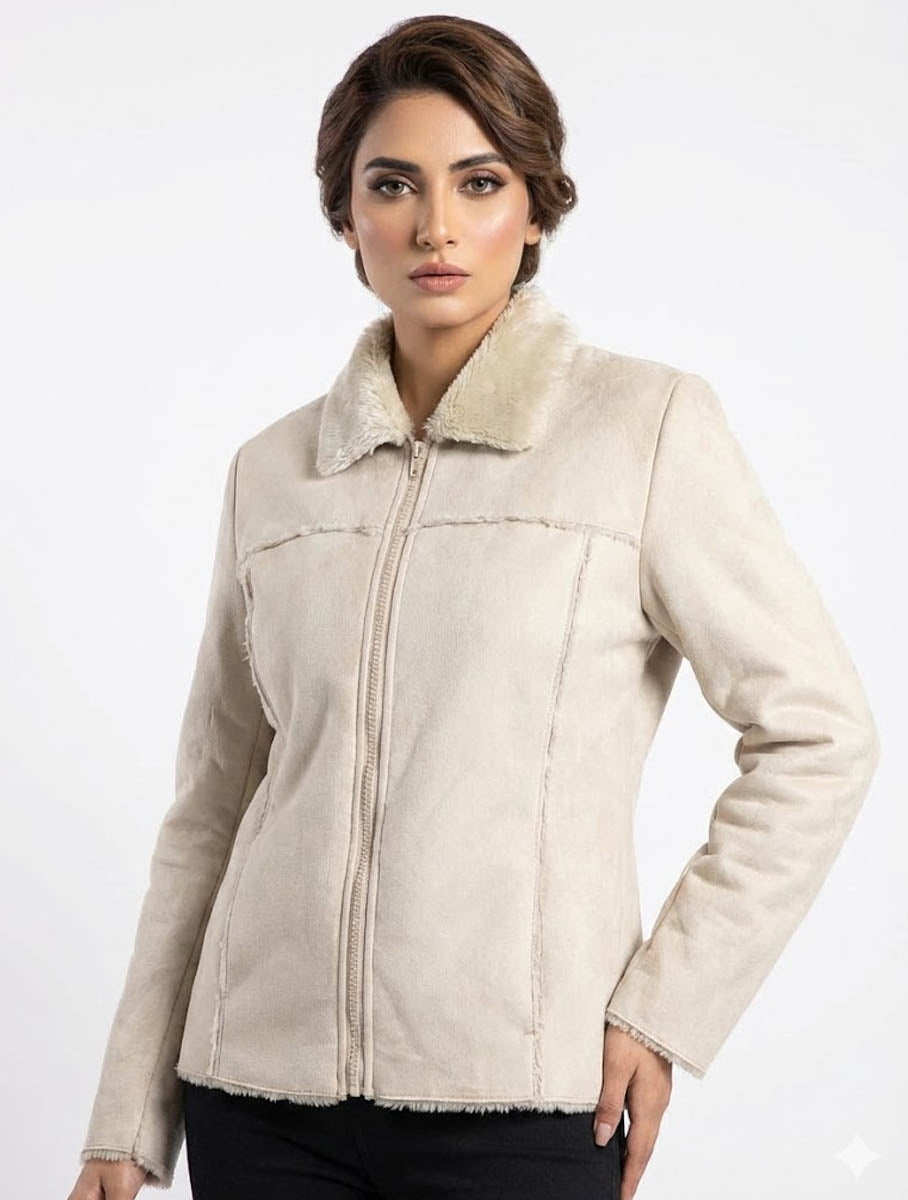 1511 Women's Soft Touch Swiss Leather Jacket | Elegant Winter Style Pakistan -velnoor