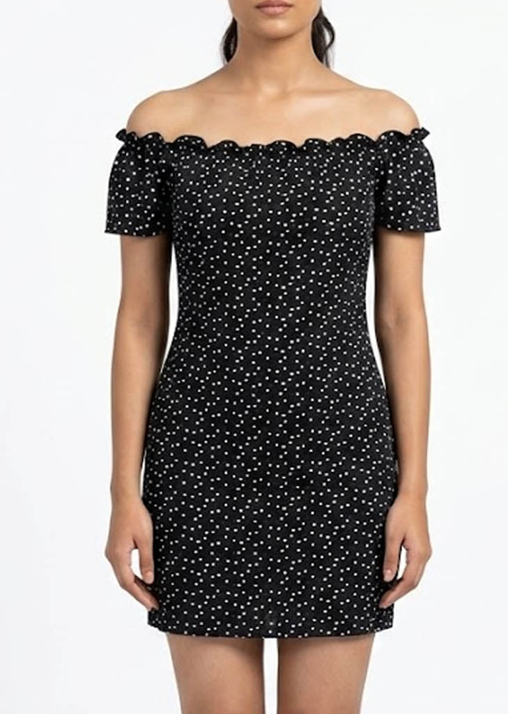 Imported Western mini dress chiffon mini dress No-1353 Velnoor Store