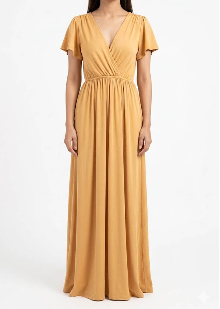 Imported Maxi silk jersey maxi No-1221 Velnoor Store