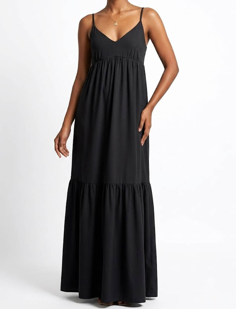 Imported Maxi silk jersey maxi No-1654 Velnoor Store