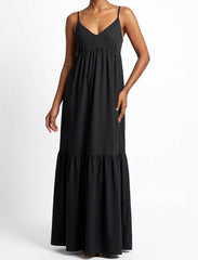 Imported Maxi silk jersey maxi No-1654 Velnoor Store