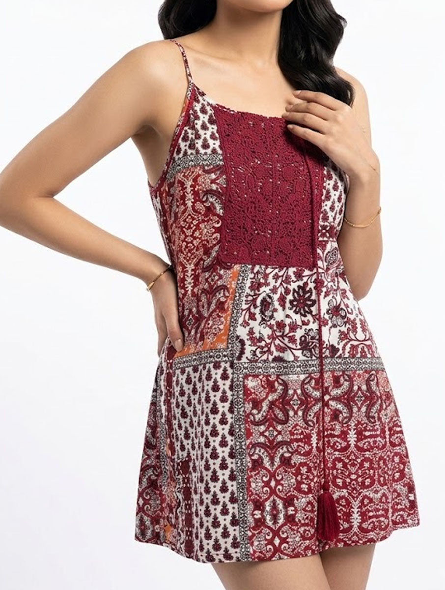 Western mini dress silk mini dress No-2497 Velnoor Store