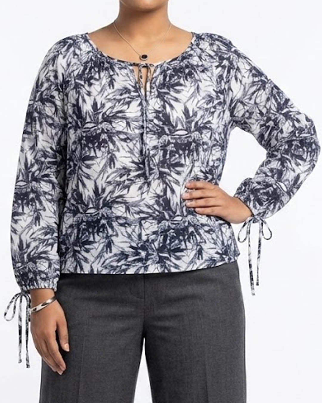 Imported Full sleeve top linen full sleeve top No-4525 Velnoor Store