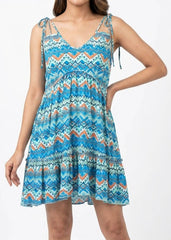 Imported Western mini dress chiffon mini dress No-1275 Velnoor Store