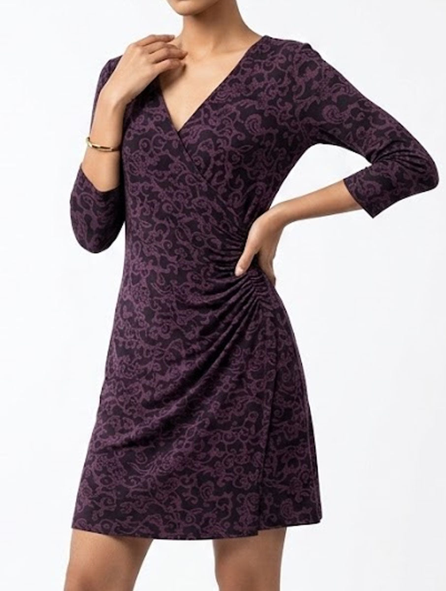 Imported Western Mini dress silk jersey mini dress No-2627 Velnoor Store