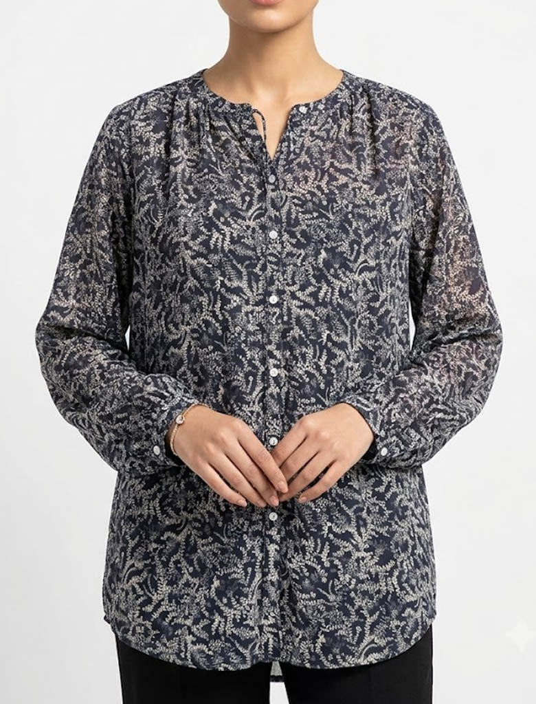 Imported Full sleeve top linen full sleeve top No-1687 Velnoor Store